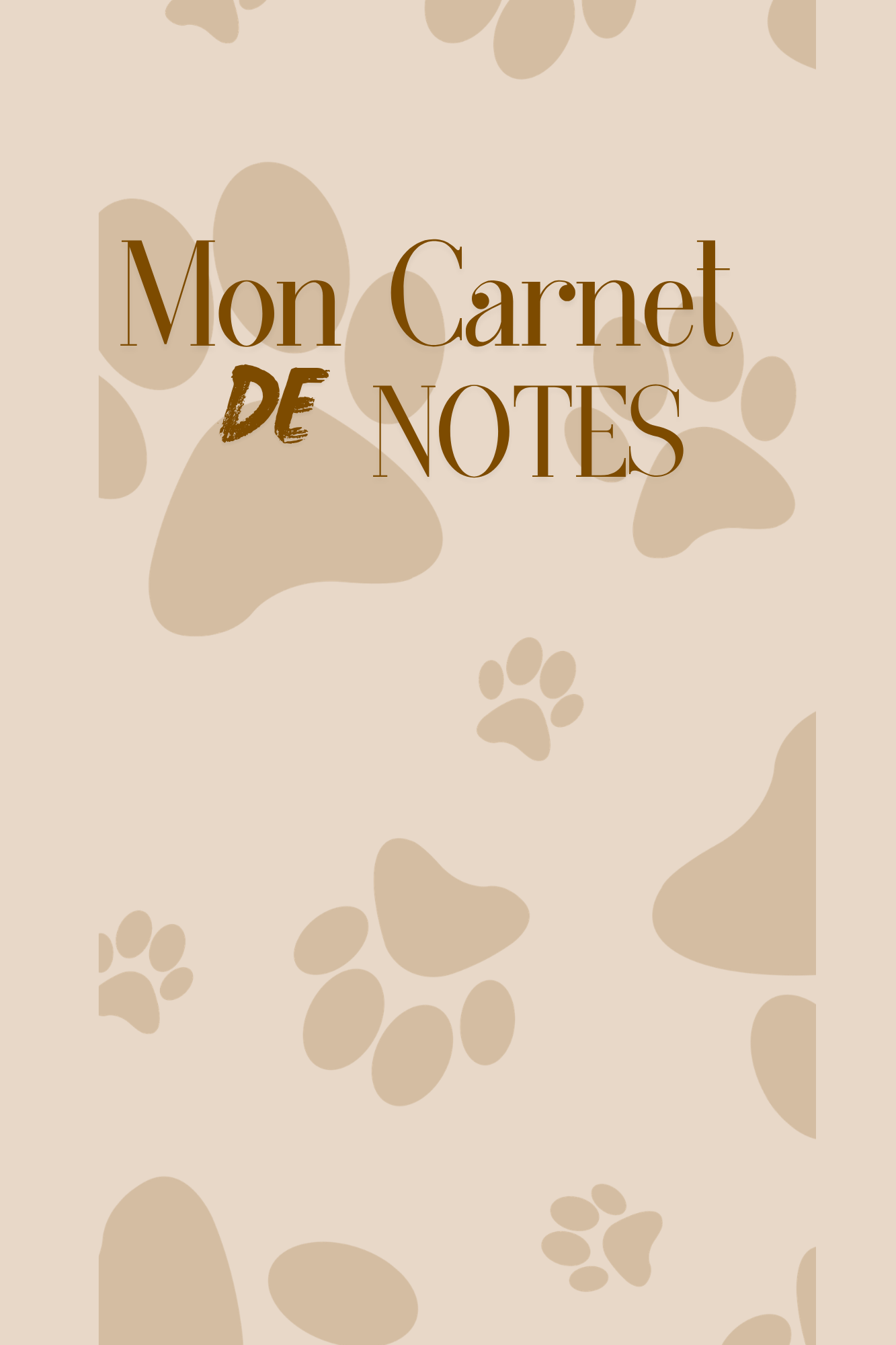 Mon Carnet de Notes "CARLIN" : mes idées commencent ici...