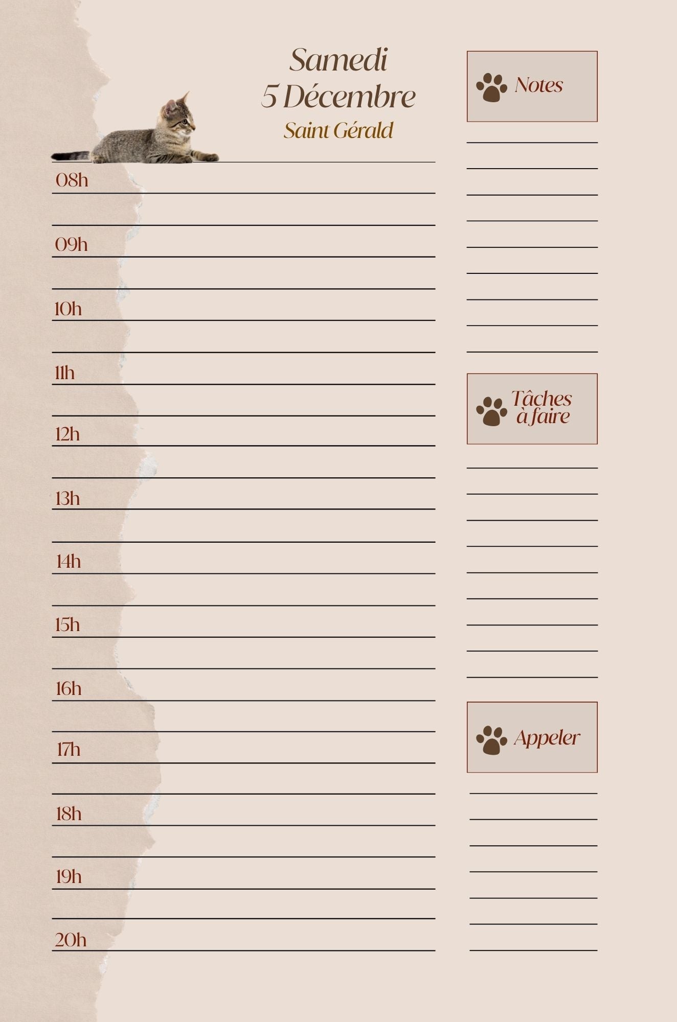 Mon Carnet de l'Année : planifier chaque journée 2026 - 2027 - Format A5 -