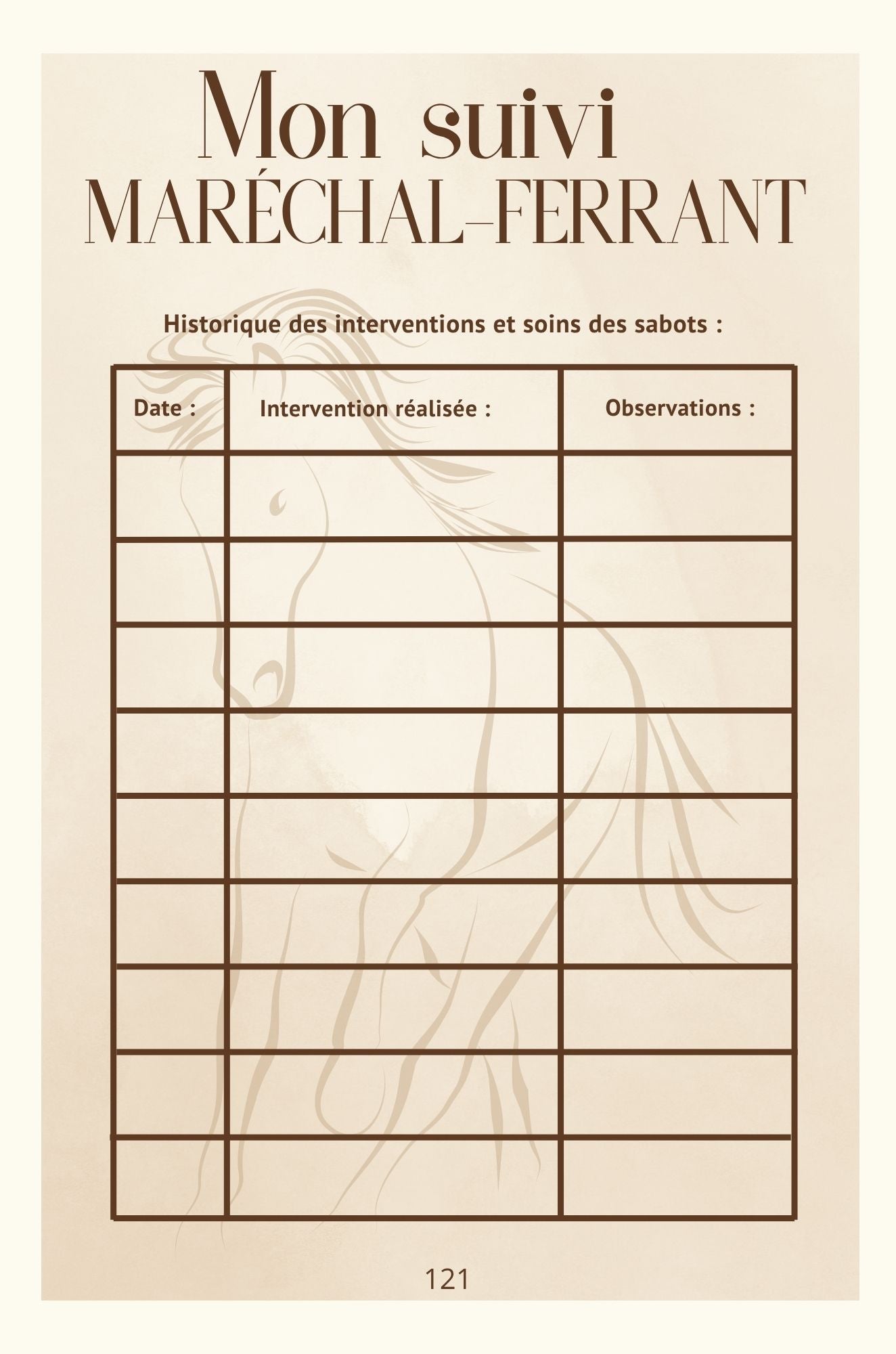 Mon Carnet de Santé : suivi complet pour mon cheval