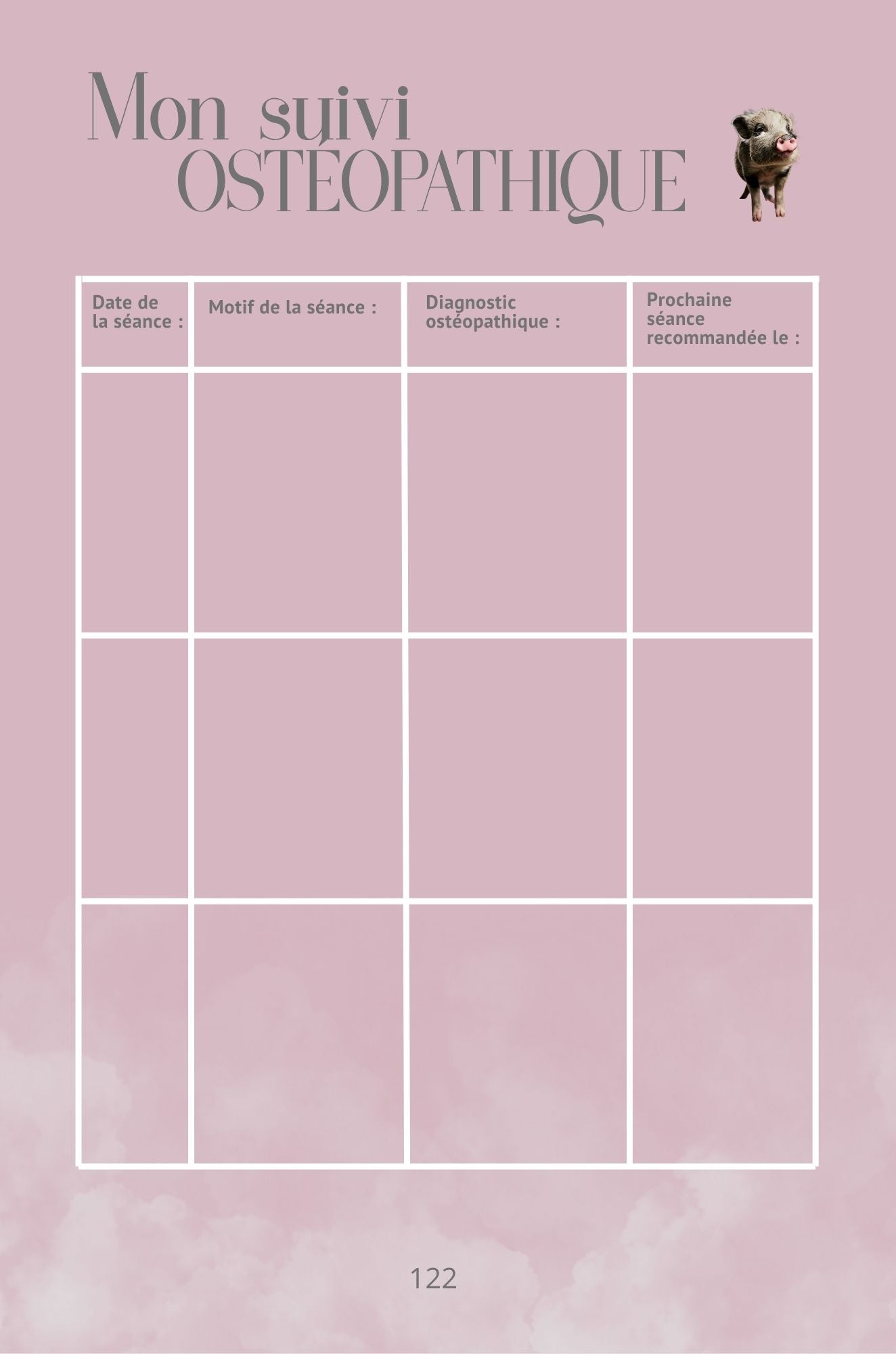Mon Carnet de Santé : suivi complet pour mon mini-cochon