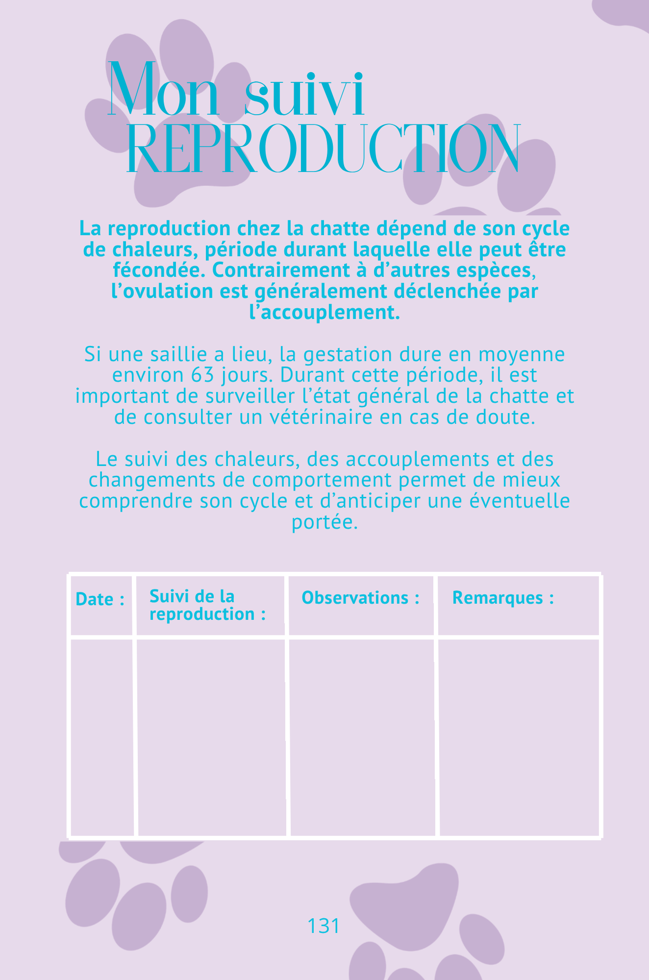 Mon Carnet de Santé : suivi complet pour mon chat