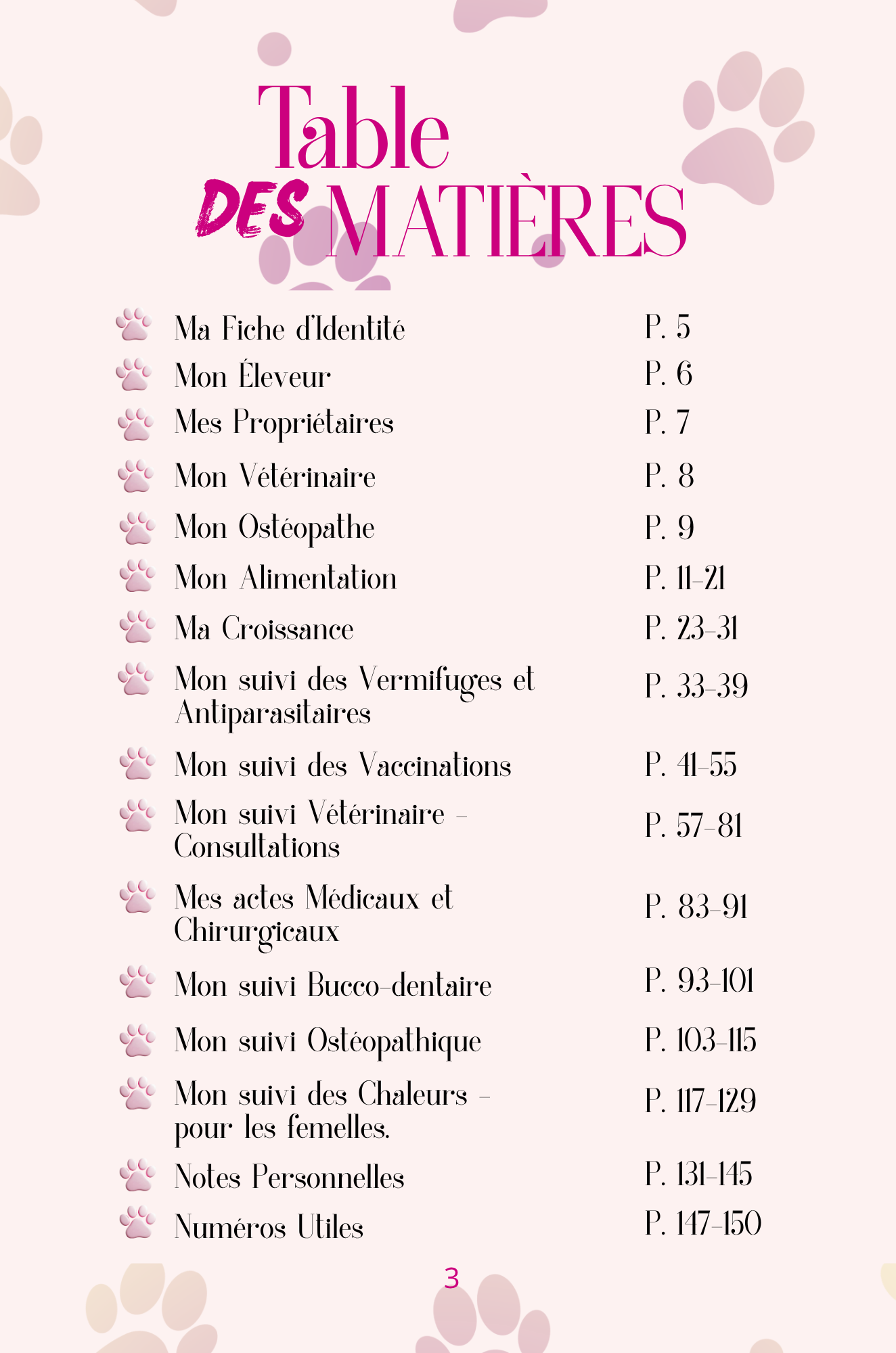 Mon Carnet de Santé : suivi complet pour mon chien