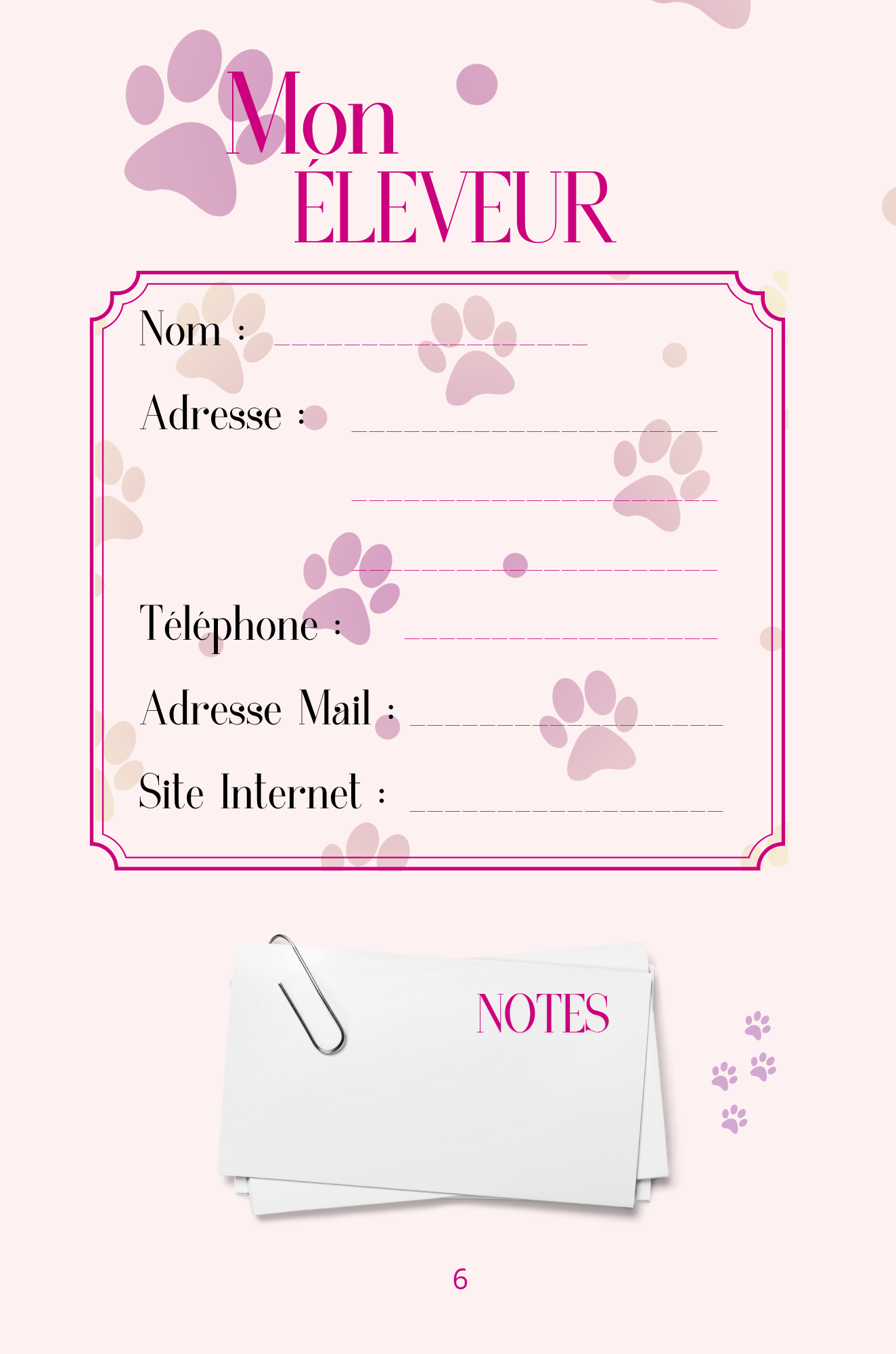 Mon Carnet de Santé : suivi complet pour mon chien