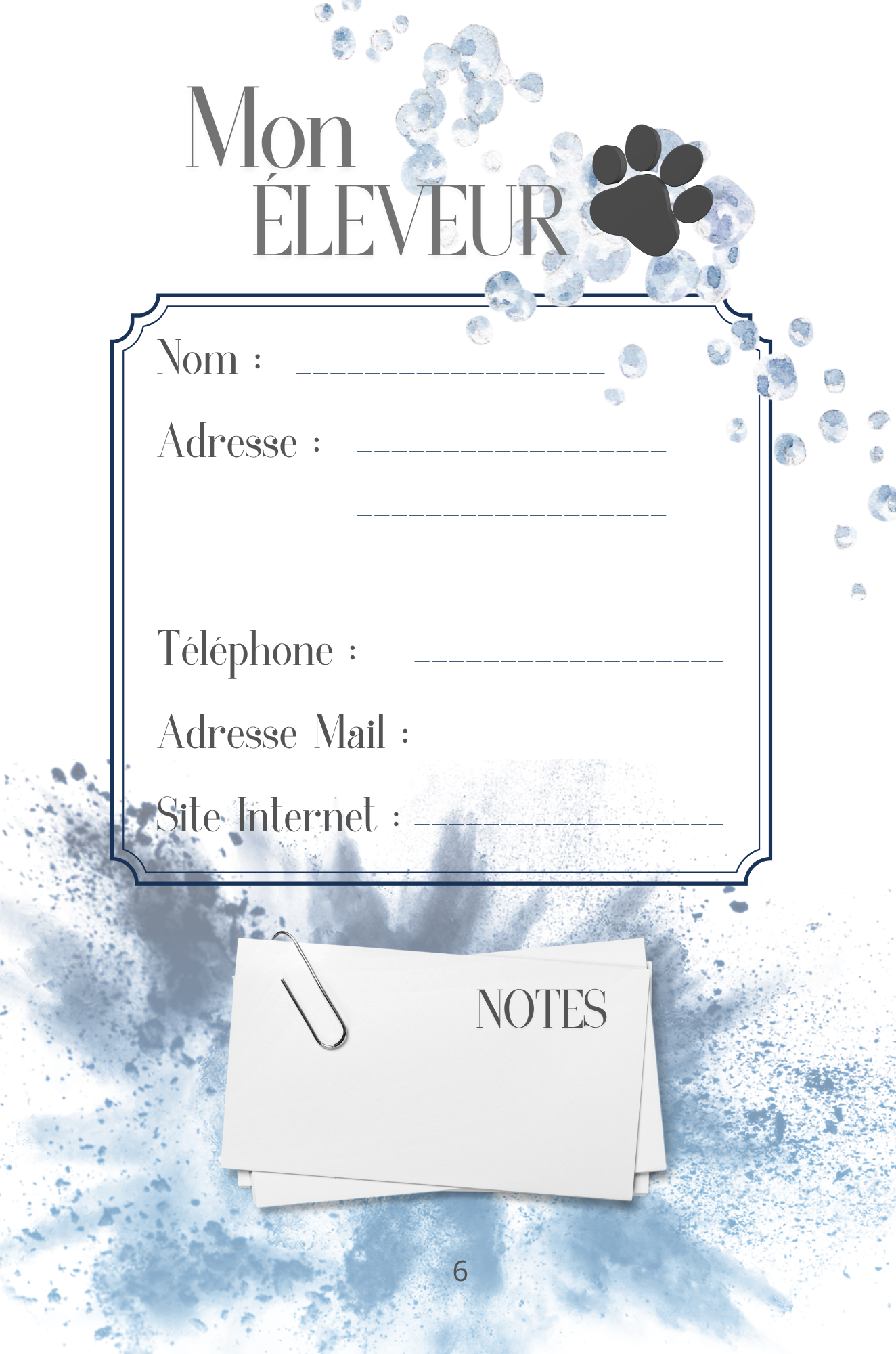 Mon Carnet de Santé : suivi complet pour mon chien