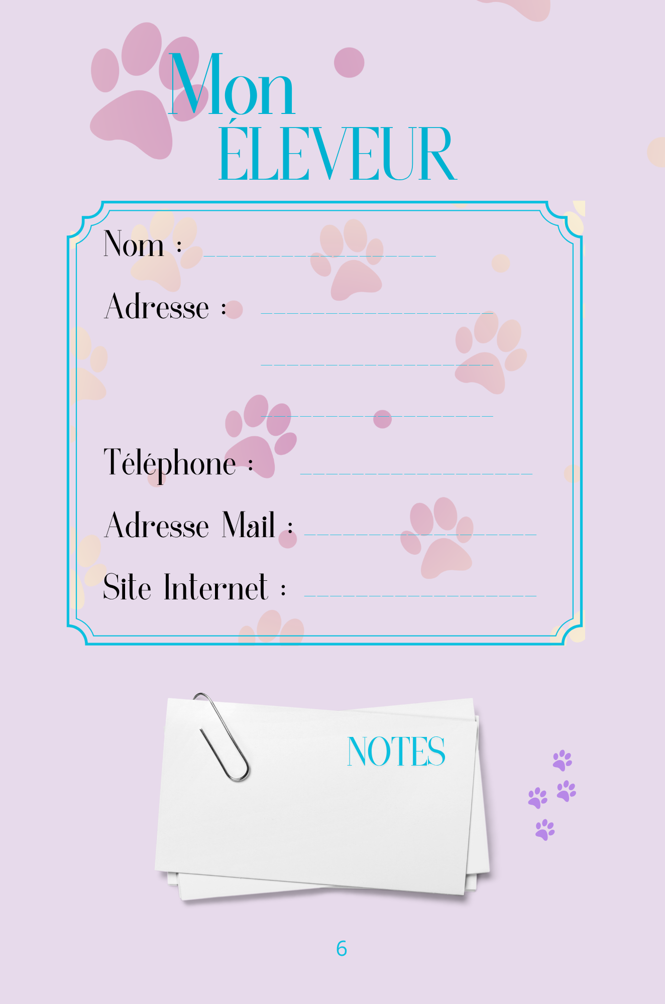 Mon Carnet de Santé : suivi complet pour mon chat