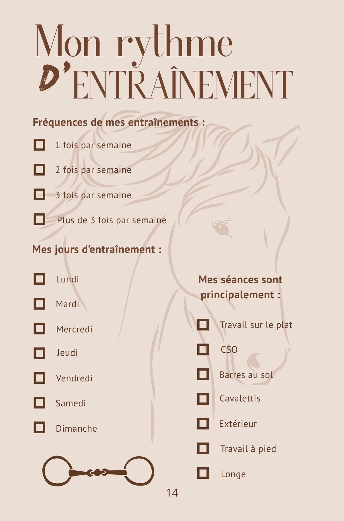Mon Carnet d’Entraînement : Volume 1 - Club 4
