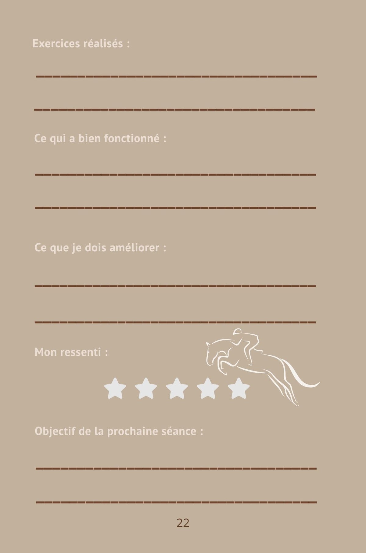 Mon Carnet d’Entraînement : Volume 1 - Club 4