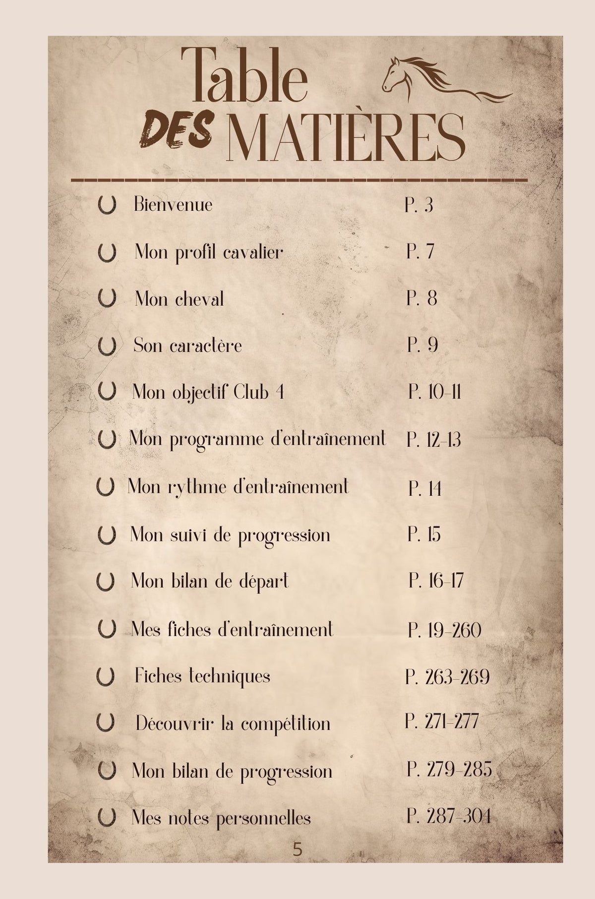 Mon Carnet d’Entraînement : Volume 1 - Club 4