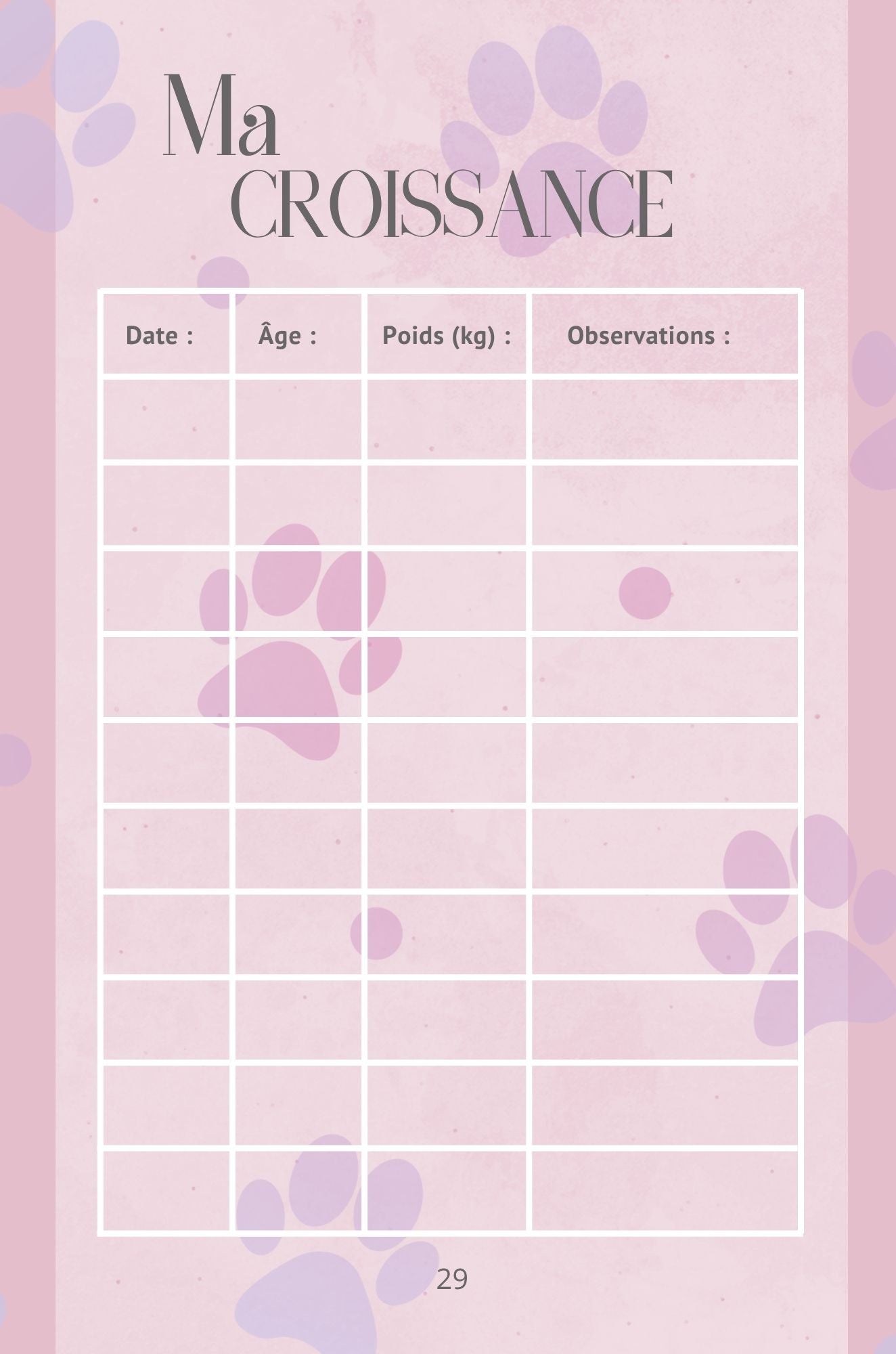 Mon Carnet de Santé : suivi complet pour mon chat