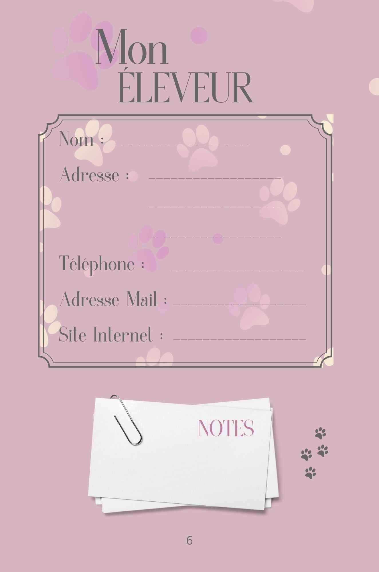 Mon Carnet de Santé : suivi complet pour mon chat
