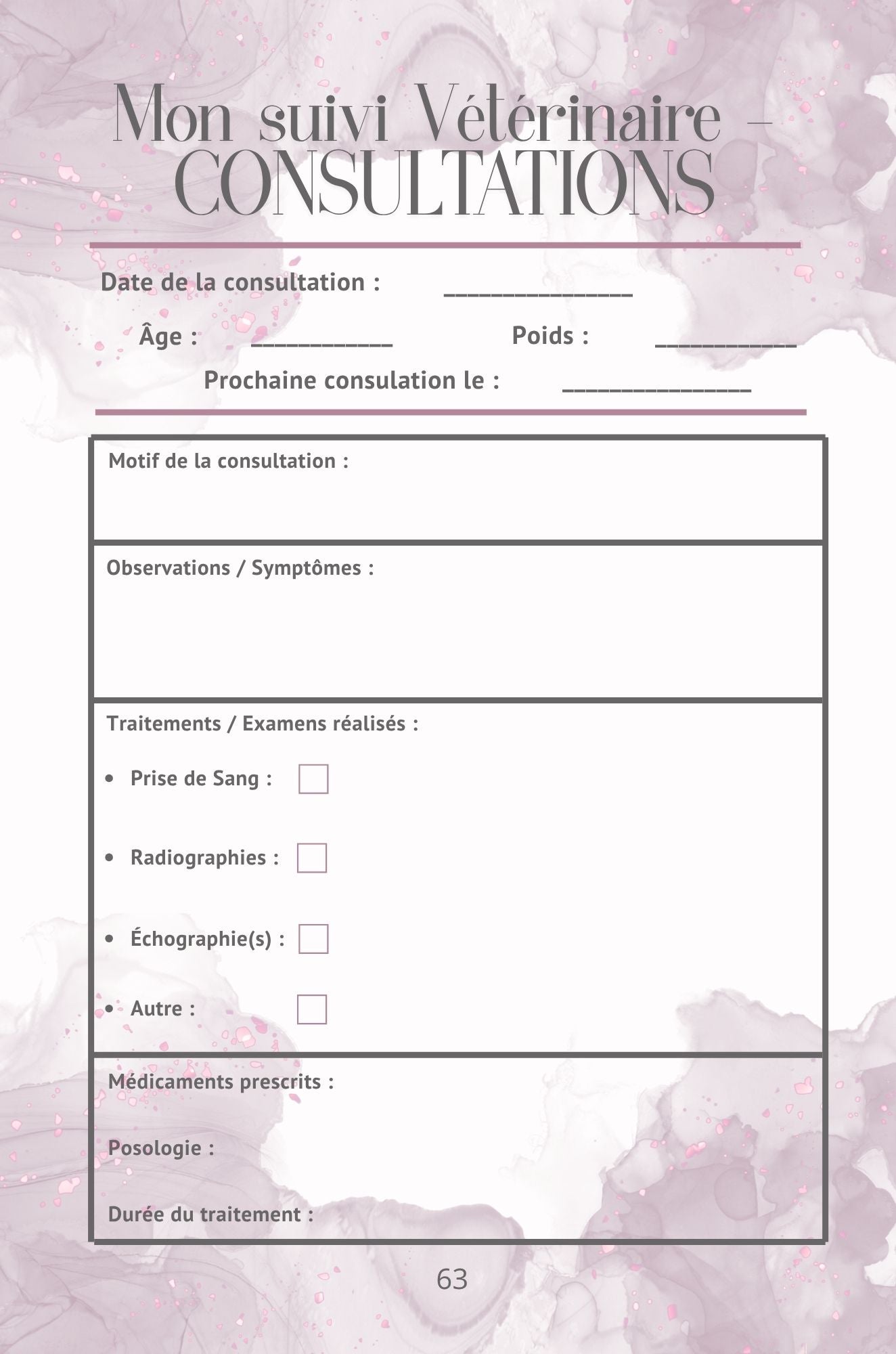 Mon Carnet de Santé : suivi complet pour mon chat