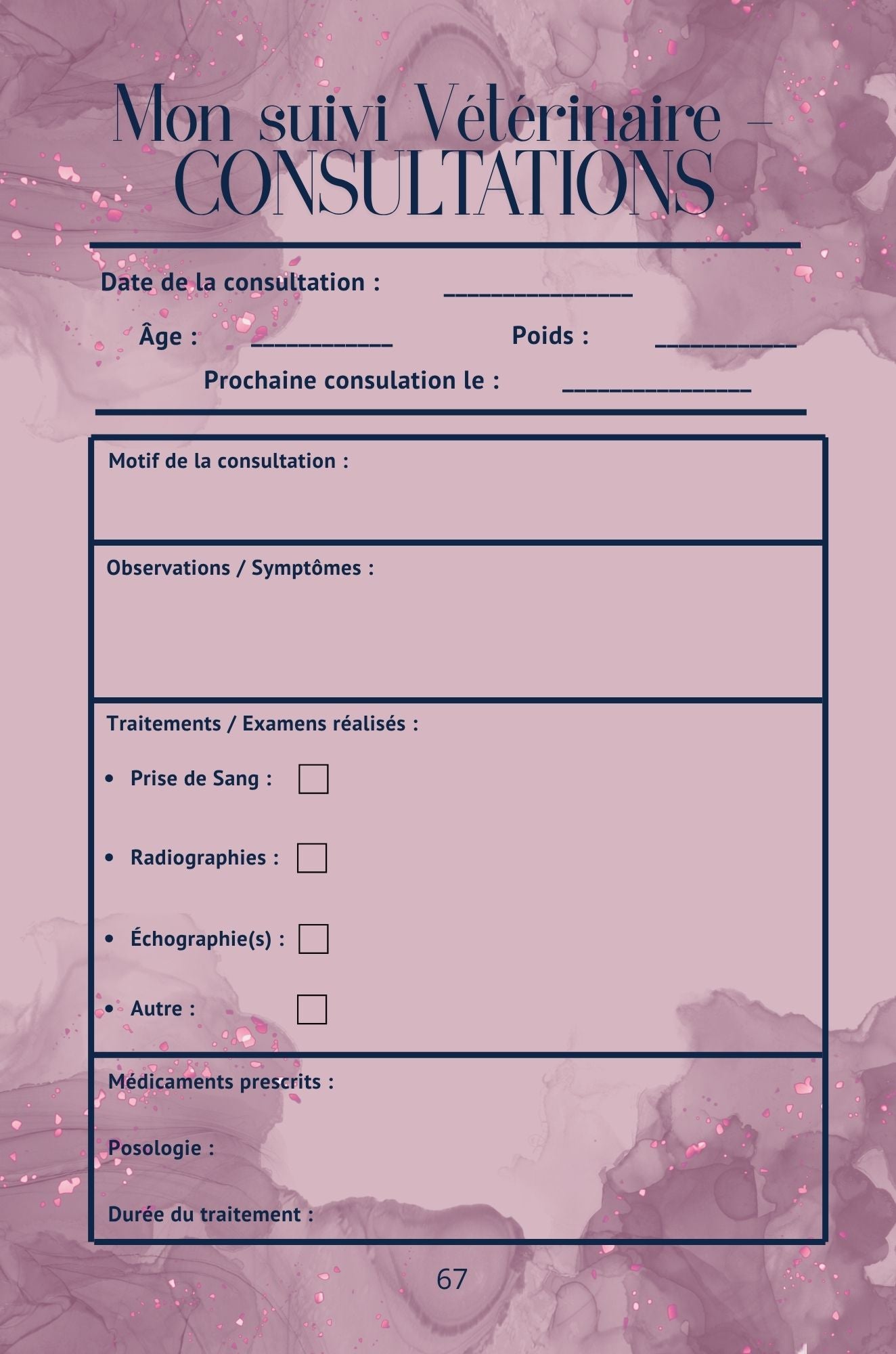Mon Carnet de Santé : suivi complet pour mon chat