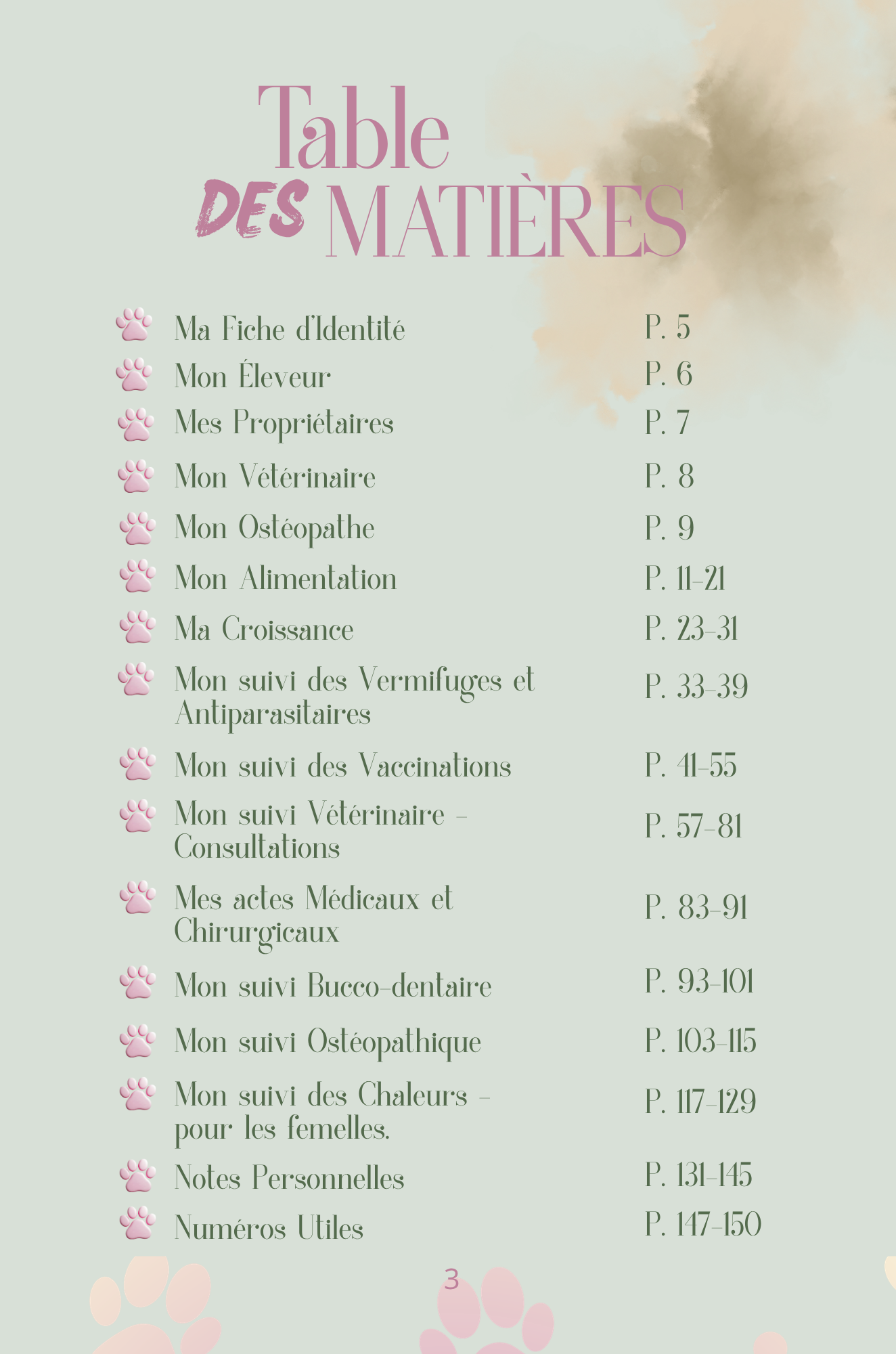 Mon Carnet de Santé : suivi complet pour mon chien