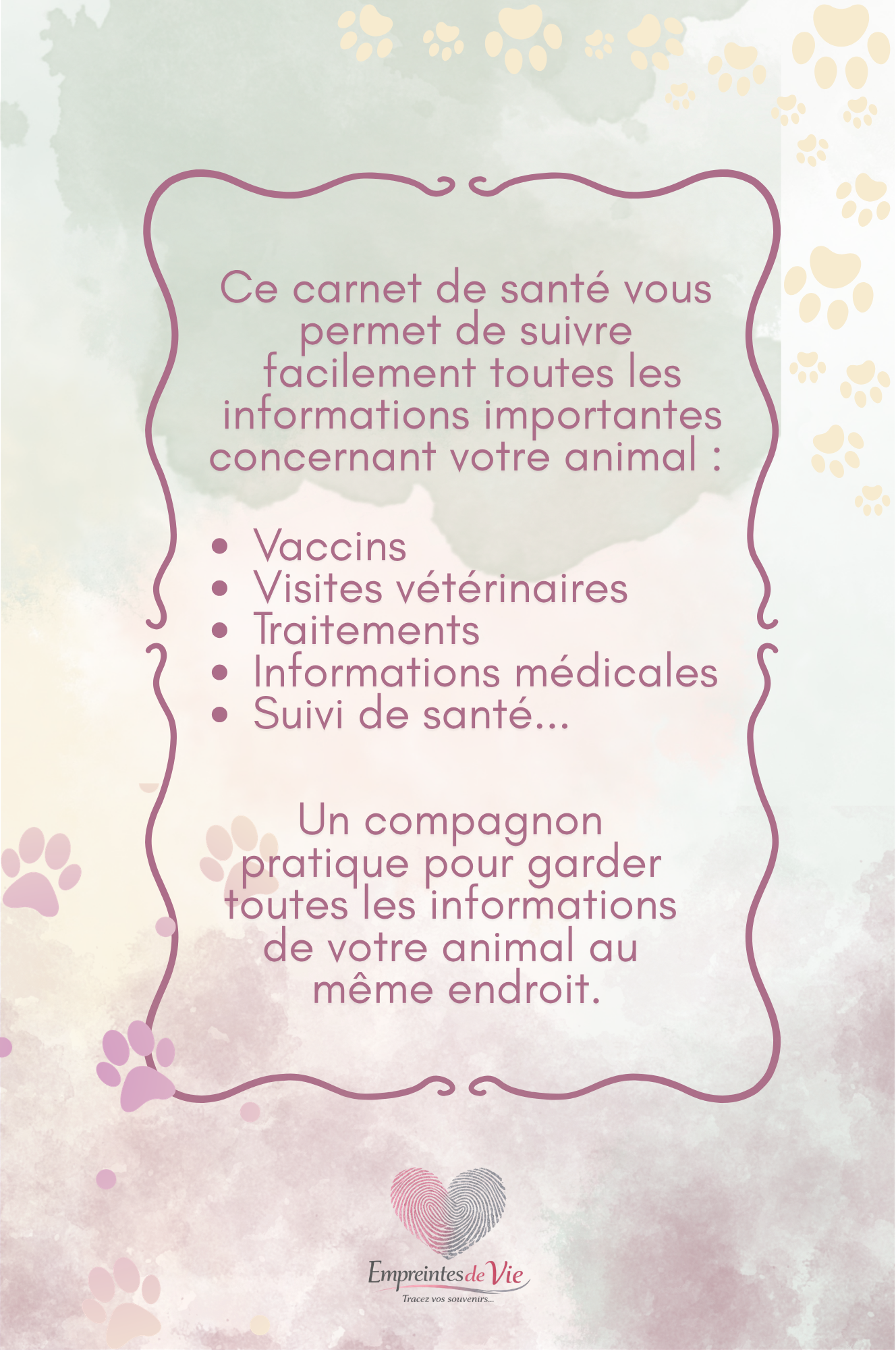 Mon Carnet de Santé : suivi complet pour mon chien