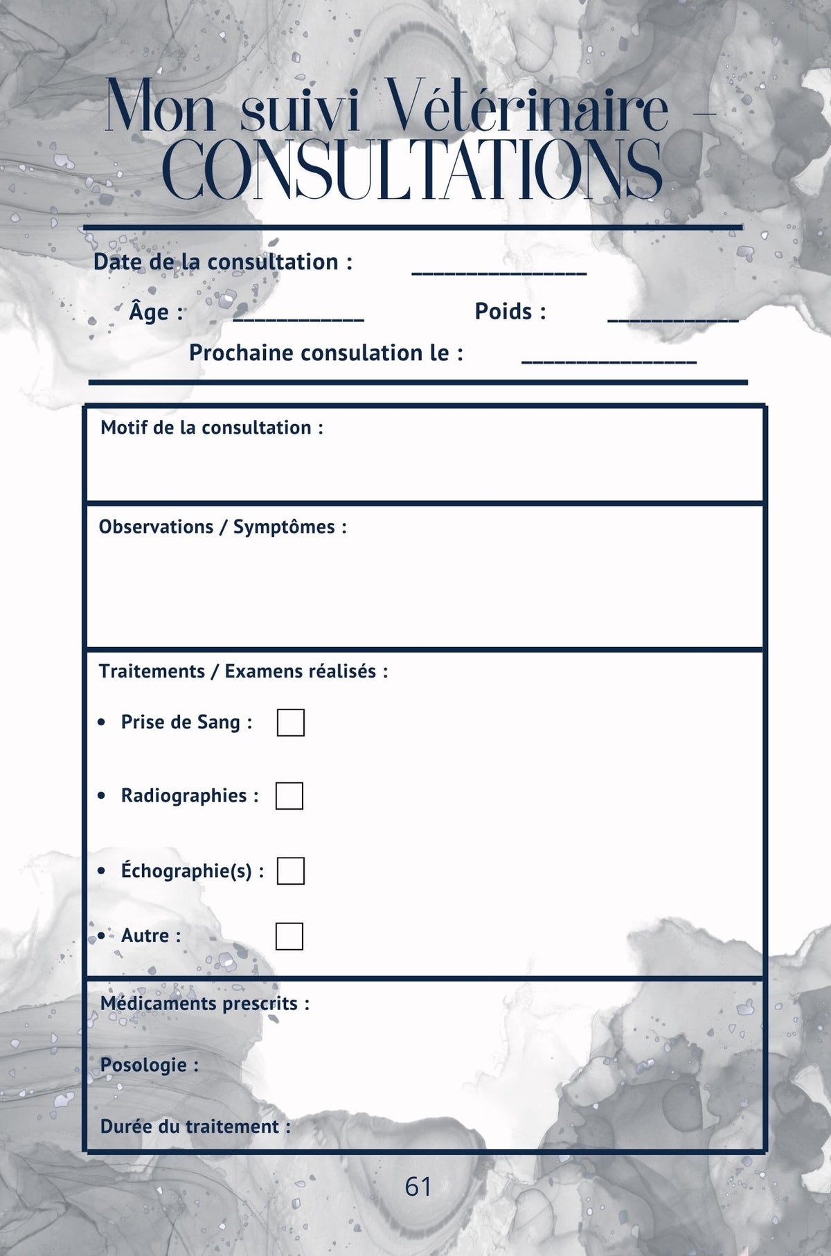 Mon Carnet de Santé : suivi complet pour mon chat