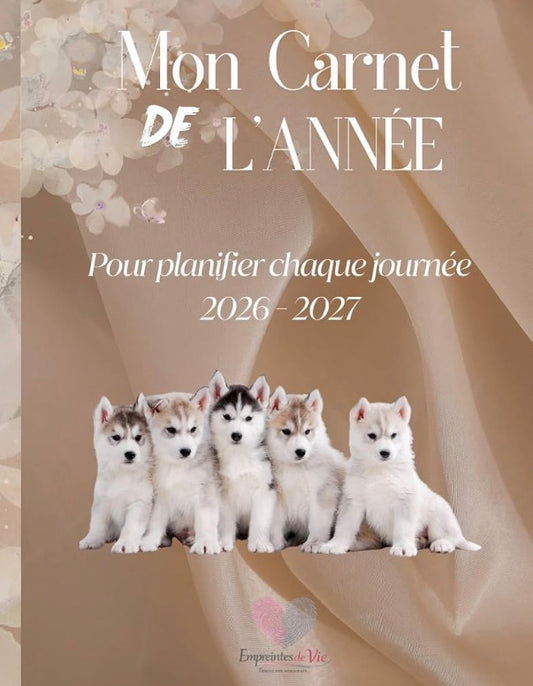 Mon Carnet de l'Année : planifier chaque journée 2026 - 2027 - Format A5 -