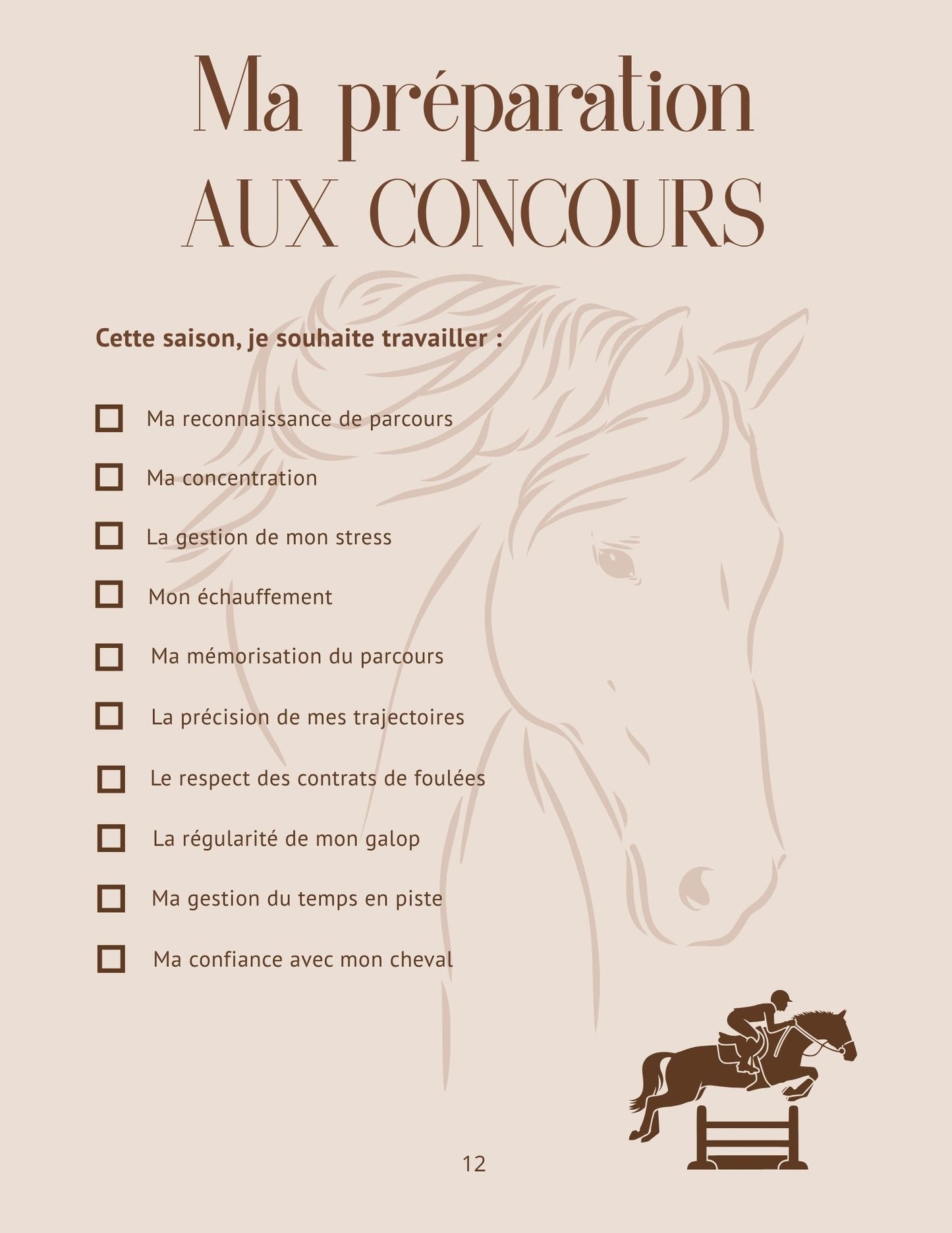 Mon Carnet de Concours : Volume 1 - Club 4