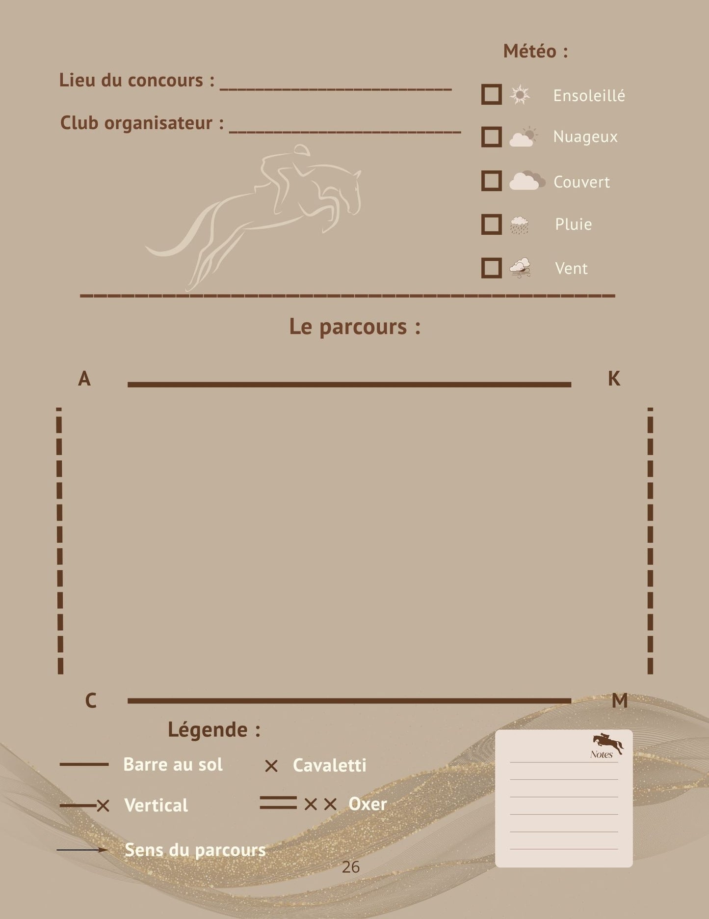 Mon Carnet de Concours : Volume 1 - Club 4