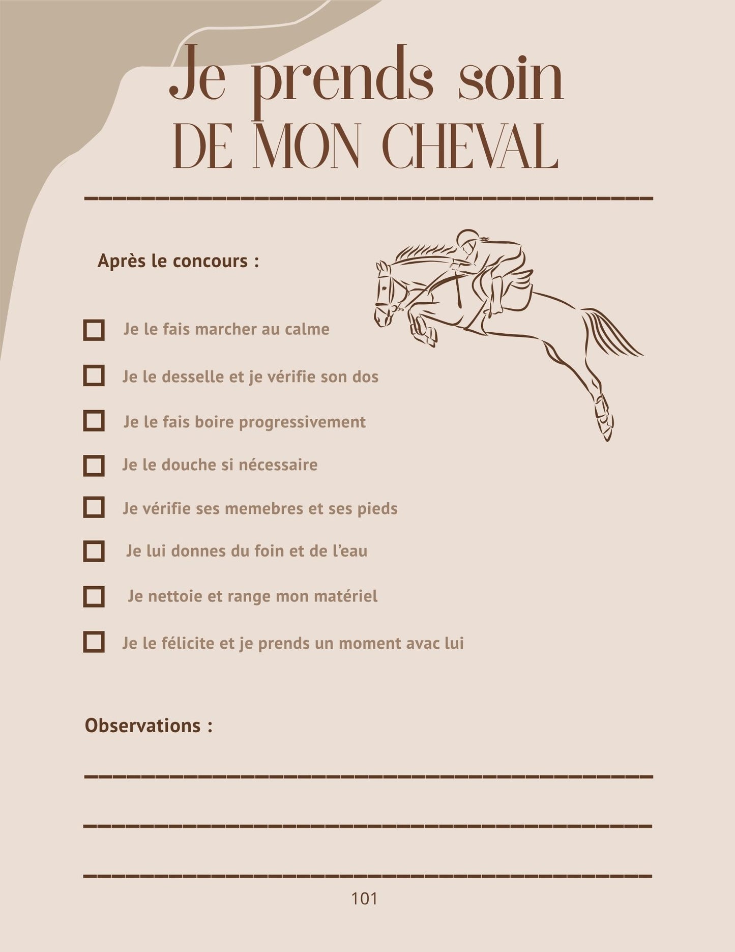 Mon Carnet de Concours : Volume 1 - Club 4