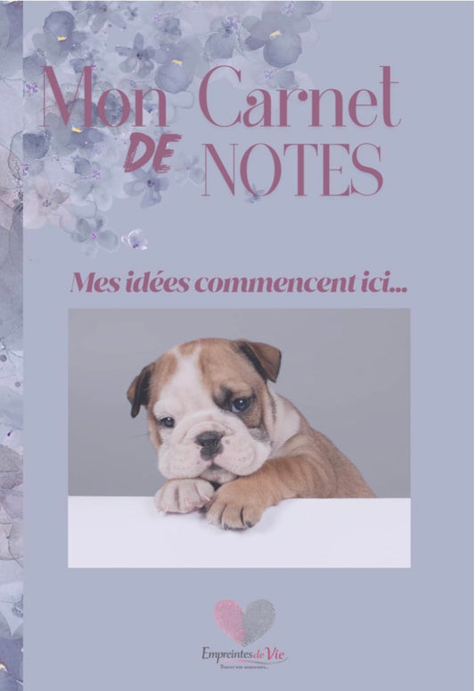 Mon Carnet de Notes "BOULEDOGUE ANGLAIS" : mes idées commencent ici...