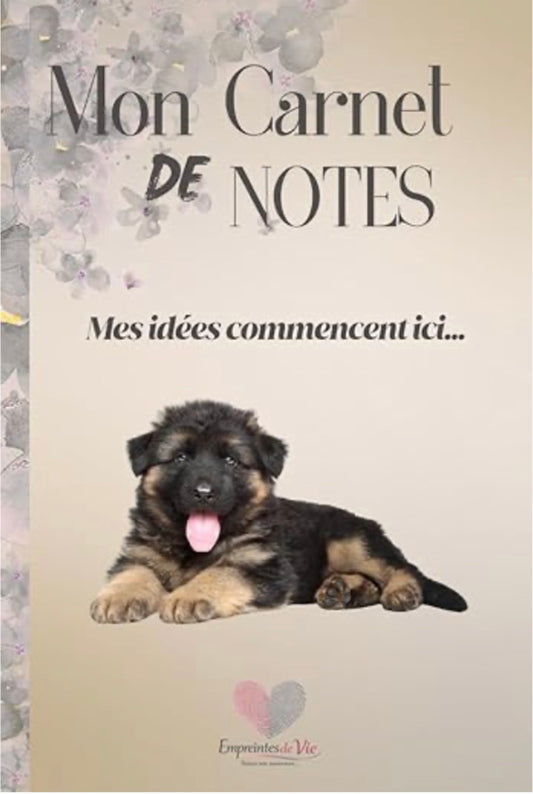 Mon Carnet de Notes "BERGER ALLEMAND" : mes idées commencent ici...