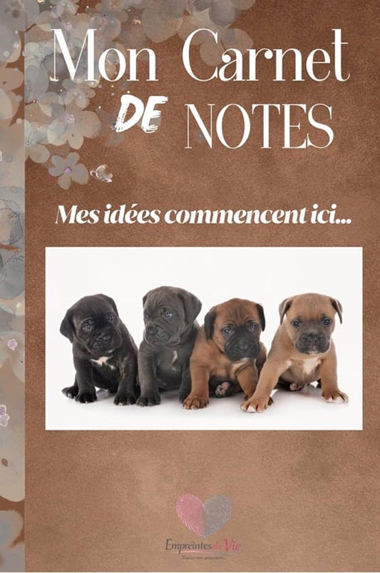 Mon Carnet de Notes "BULL TERRIER" : mes idées commencent ici...