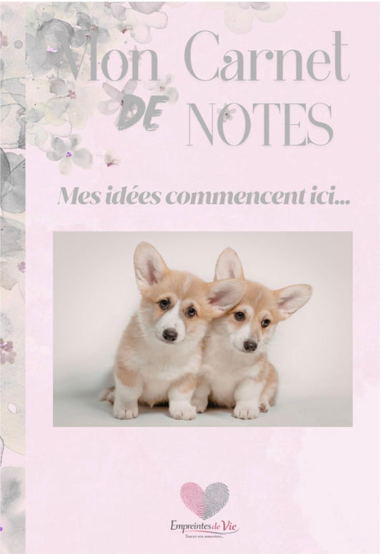 Mon Carnet de Notes "CORGI" : mes idées commencent ici...