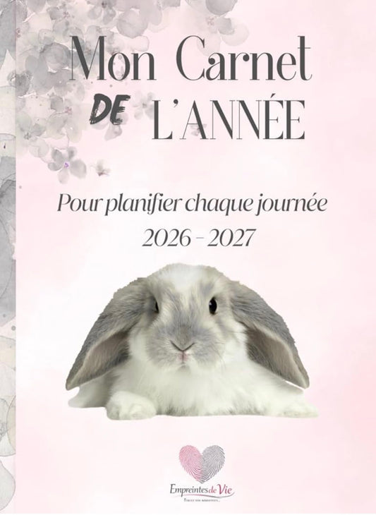 Mon Carnet de l'Année : planifier chaque journée 2026 - 2027 - Format A5 -